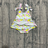 Preorder Samples SR4135 Watermelon Lemon Baby Girls Romper Dress