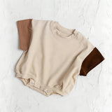 Preorder Samples SR4157 Solid Khaki Color Baby Girls Romper