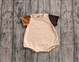 Preorder Samples SR4157 Solid Khaki Color Baby Girls Romper
