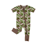 Preorder MOQ 5 pcs Each Style Hunting Camo Elk Forest Baby Sleepers Romper