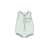 Preorder MOQ 5 pcs Each Style Stripe Buttons Baby Boys Romper