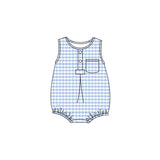 Preorder MOQ 5 pcs Each Style Stripe Buttons Baby Boys Romper