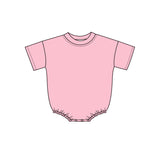 Preorder MOQ 5 pcs Each Style Solid Color Colorful Cotton Baby Bubble Romper