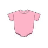 Preorder MOQ 5 pcs Each Style Solid Color Colorful Cotton Baby Bubble Romper