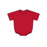Preorder MOQ 5 pcs Each Style Solid Color Colorful Cotton Baby Bubble Romper