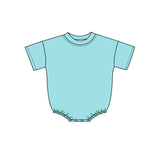 Preorder MOQ 5 pcs Each Style Solid Color Colorful Cotton Baby Bubble Romper