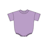 Preorder MOQ 5 pcs Each Style Solid Color Colorful Cotton Baby Bubble Romper