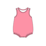 Preorder MOQ 5 pcs Each Style Solid Color Colorful Cotton Baby Bubble Romper