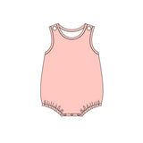 Preorder MOQ 5 pcs Each Style Solid Color Colorful Cotton Baby Bubble Romper
