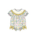 Preorder MOQ 5 pcs Each Style DADDY'S GIRL Floral Ruffles Baby Girls Romper Kids Matching Clothes