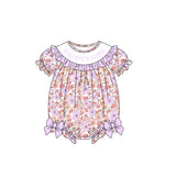 Preorder MOQ 5 pcs Each Style DADDY'S GIRL Floral Ruffles Baby Girls Romper Kids Matching Clothes