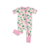 Preorder MOQ 5 pcs Each Style Saint Patrick Leaves Bows Pink Ruffles Kids Matching Clothes