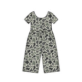 Preorder MOQ 5 pcs Each Style Hunting Camo Bows Girl's Jumpsuit Kids Matching Clothes