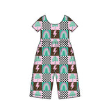 Preorder MOQ 5 pcs Each Style Saint Patrick Leaves Girl's Jumpsuit Kids Matching Clothes
