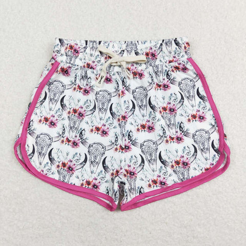 SS0127 Pink Printed Adult's Sports Shorts