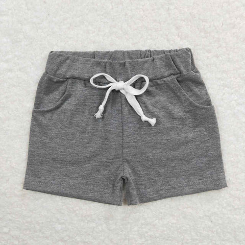 SS0133 Cotton Light Gray Boy's Shorts