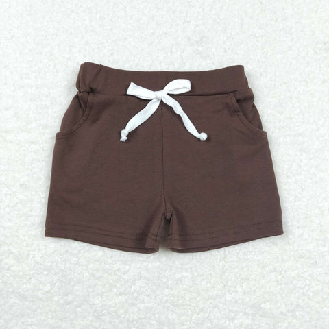 SS0134 Cotton Brown Boy's Shorts