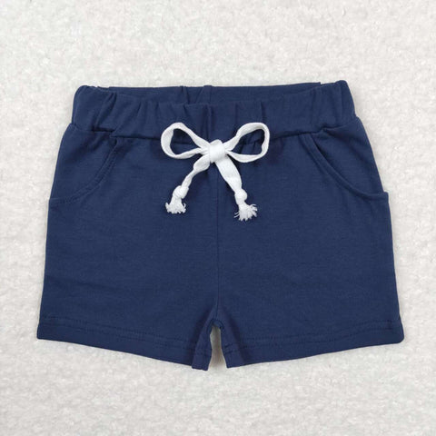 SS0136 Cotton Blue Boy's Shorts