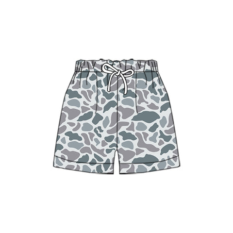 Preorder 11.20 MOQ 5 pcs SS0140 Hunting Camo Gray Boy's Shorts