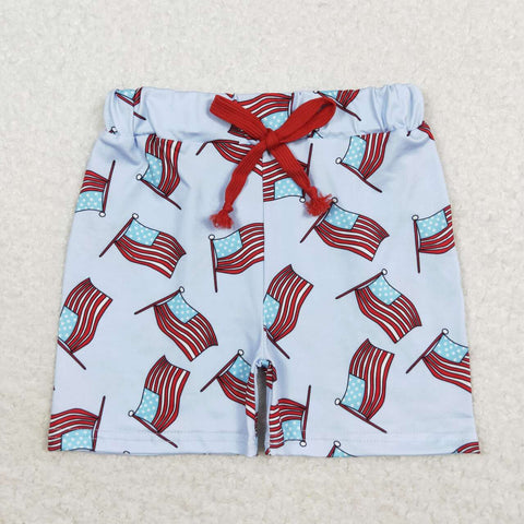 SS0174 USA Flag Boys Shorts Style