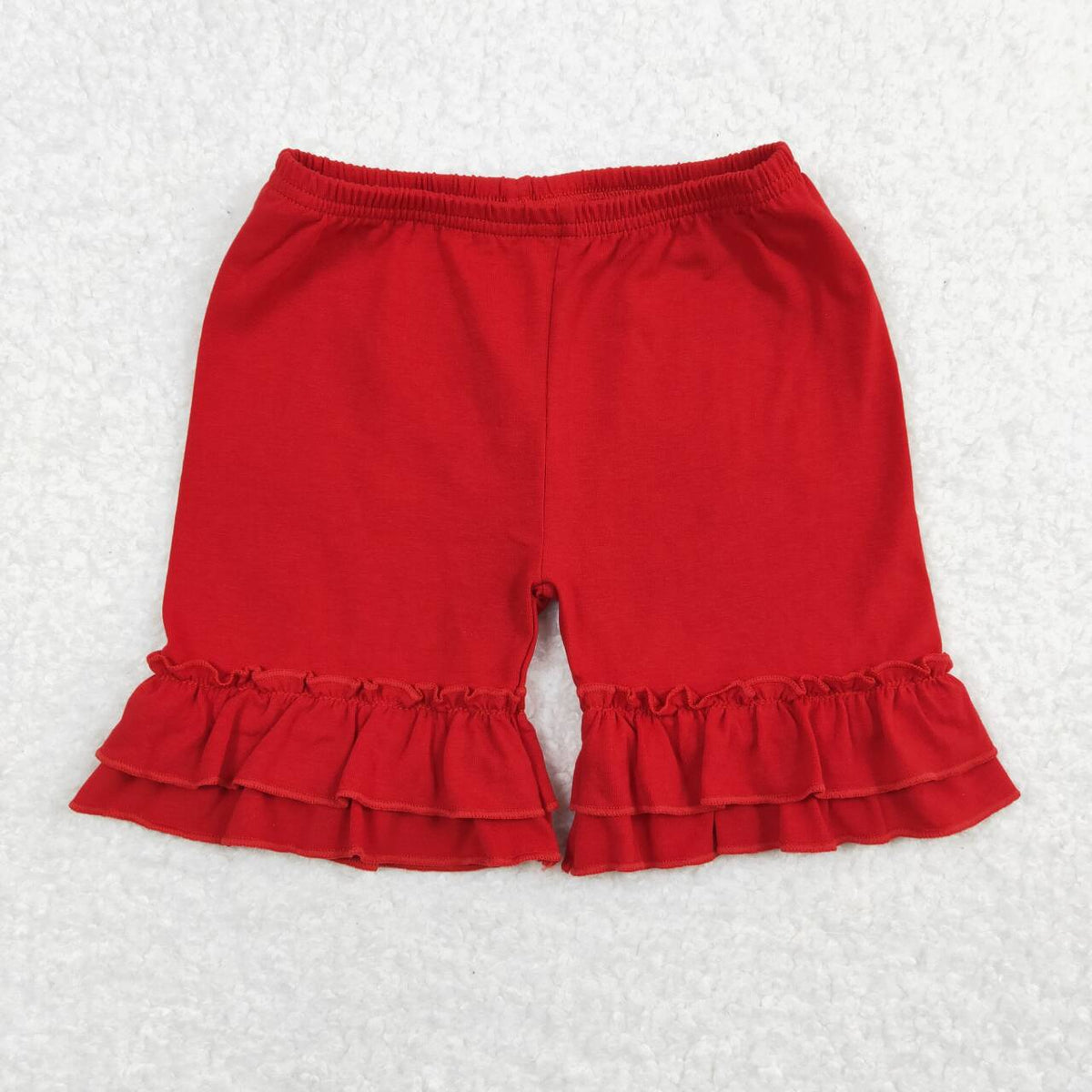 GSSO0634 Summer Baseball Red Girls Shorts Set – Amy yu garments wholesale