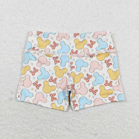 SS0212 Cartoon Mouse Girls Biker Shorts Style