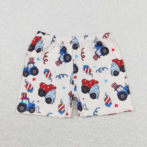 SS0257 July 4th Truck Boys Shorts Style