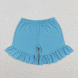 GSSO1084 Summer Lilly Blue Girls Shorts Set