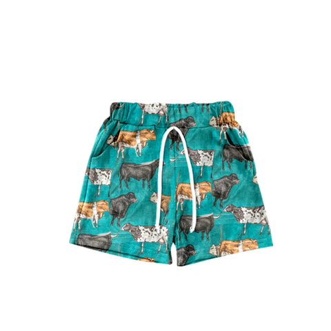 Preorder 05.06 SS0307 Cow Blue Boy's Shorts