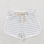 SS0334 Stripe Cotton Girl's Sports Shorts
