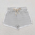 SS0340 Stripe Cotton Girl's Sports Shorts