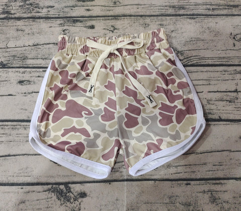 SS0369 New Camo Girl's Sports Shorts