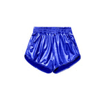 Preorder 12.22 SS0409 Dark Blue Leather Fashion Girl's Shorts