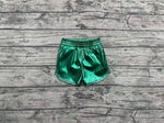 Preorder SS0410 Green Leather Fashion Girl's Shorts