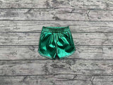 Preorder SS0410 Green Leather Fashion Girl's Shorts