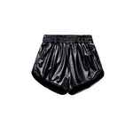 Preorder 12.22 SS0413 Black Leather Fashion Girl's Shorts