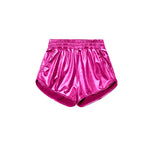 Preorder 12.22 SS0414 Pink Leather Fashion Girl's Shorts