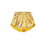 Preorder SS0417 Yellow Leather Fashion Girl's Shorts