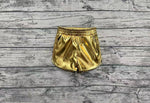 Preorder SS0417 Yellow Leather Fashion Girl's Shorts