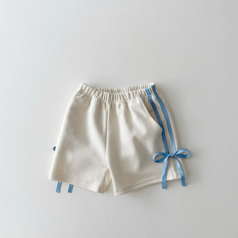 Preorder 01.07 SS0424 White Bow Girl's Sports Shorts