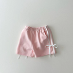 Preorder 01.07 SS0425 Pink Bow Girl's Sports Shorts