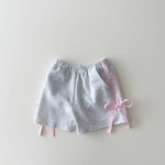 Preorder 01.07 SS0426 Grey Bow Girl's Sports Shorts