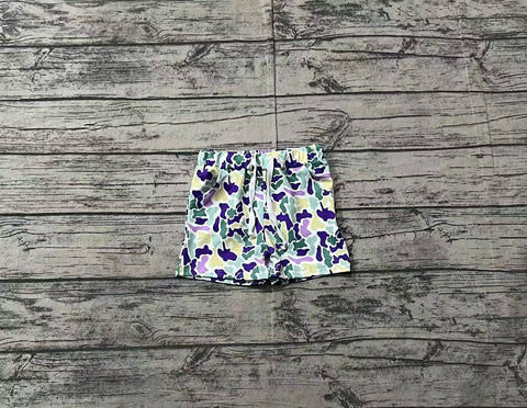 Preorder SS0433 Mardi Gras Camo Boy's Shorts