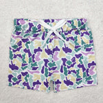 SS0433 Mardi Gras Camo Boy's Shorts