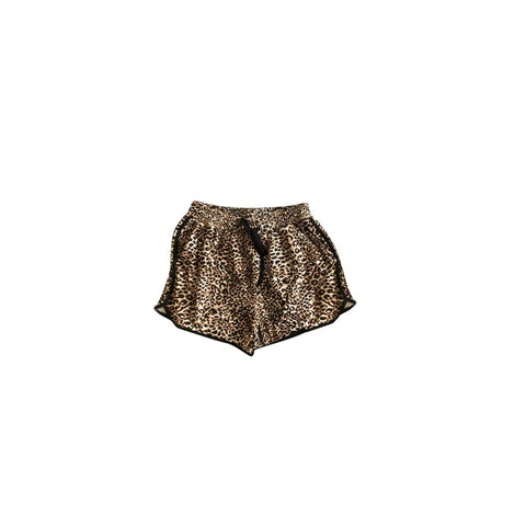 Preorder 03.02 SS0448 Brown Leopard Girl's Sports Shorts