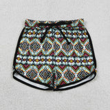 SS0452 Western Pattern Adult's Sport Shorts