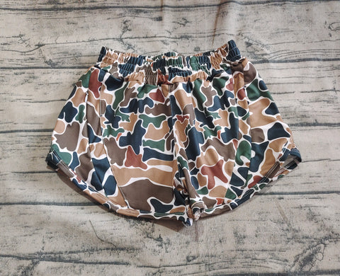 Preorder SS0465 Hunting Camo Yoga Girl's Sports Shorts