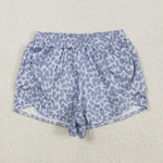 SS0468 Leopard Grey Adult's Sport Shorts