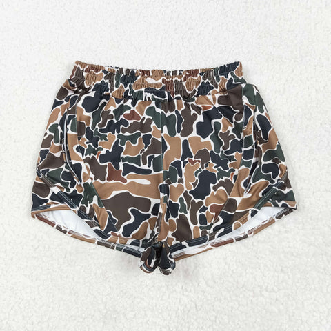 SS0469 Hunting Camo Yoga Adult's Sport Shorts