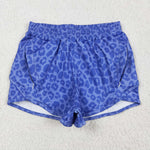 SS0470,SS0466 Leopard Blue Mommy and me Sports Shorts Styles